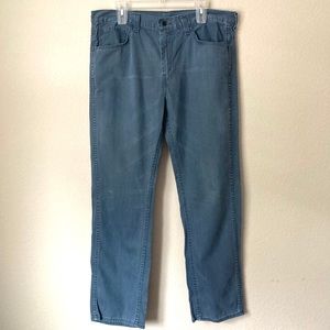 Levi's 513 Slim Straight Jeans Gray Blue 38x32